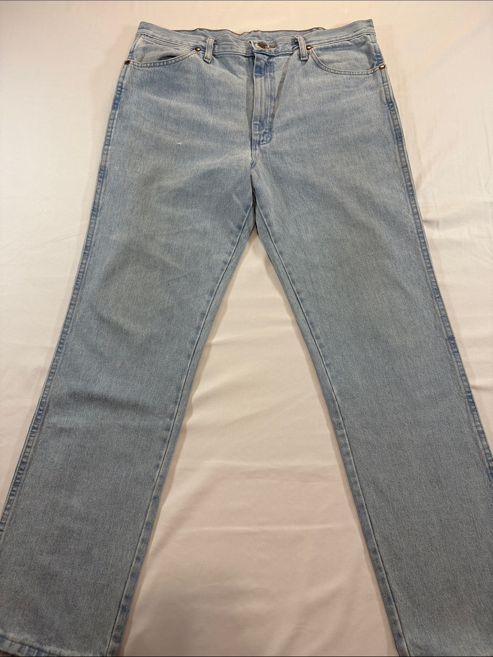 Wrangler Light Wash Bootcut Jeans Size 36x32